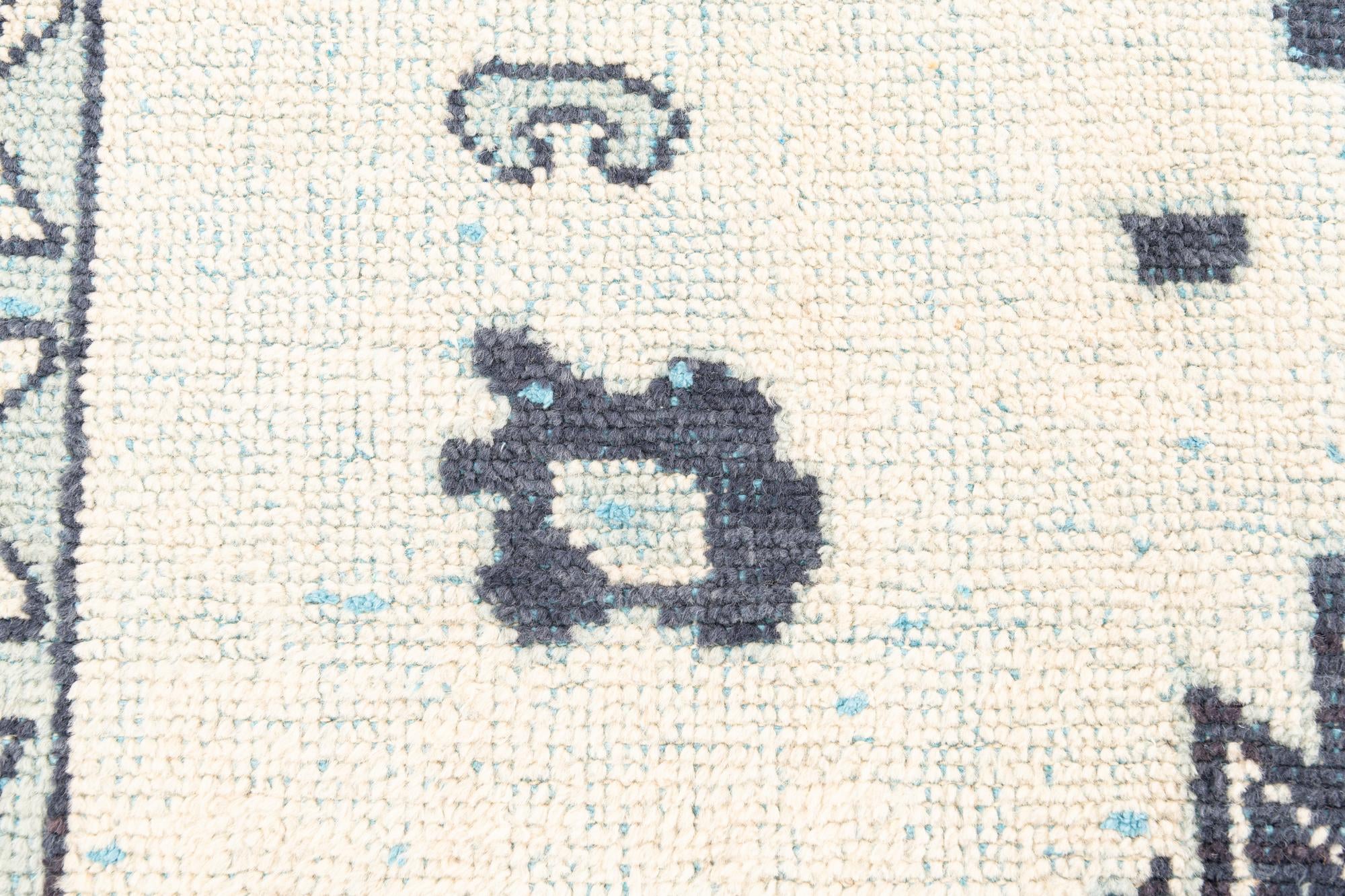 8' 4 x 11' 8 Hand Knotted Moroccan Wool Rug