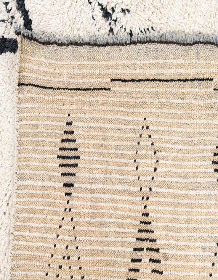 Detail image of 10' x 14' 1  Hand Knotted Moroccan Wool Rug