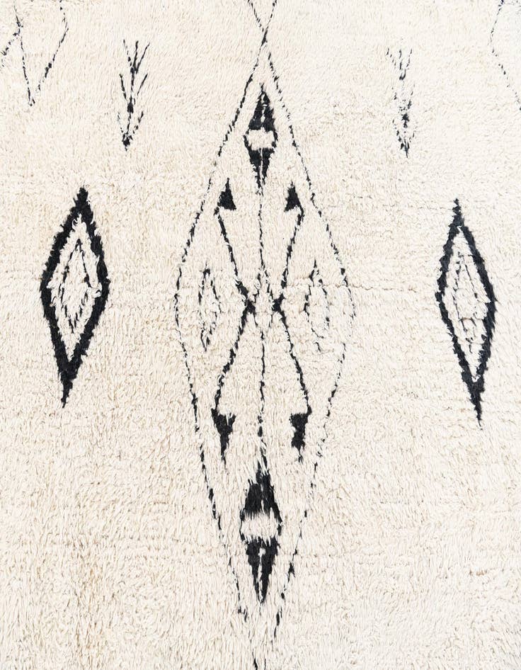 Detail image of 10' x 14' 1  Hand Knotted Moroccan Wool Rug