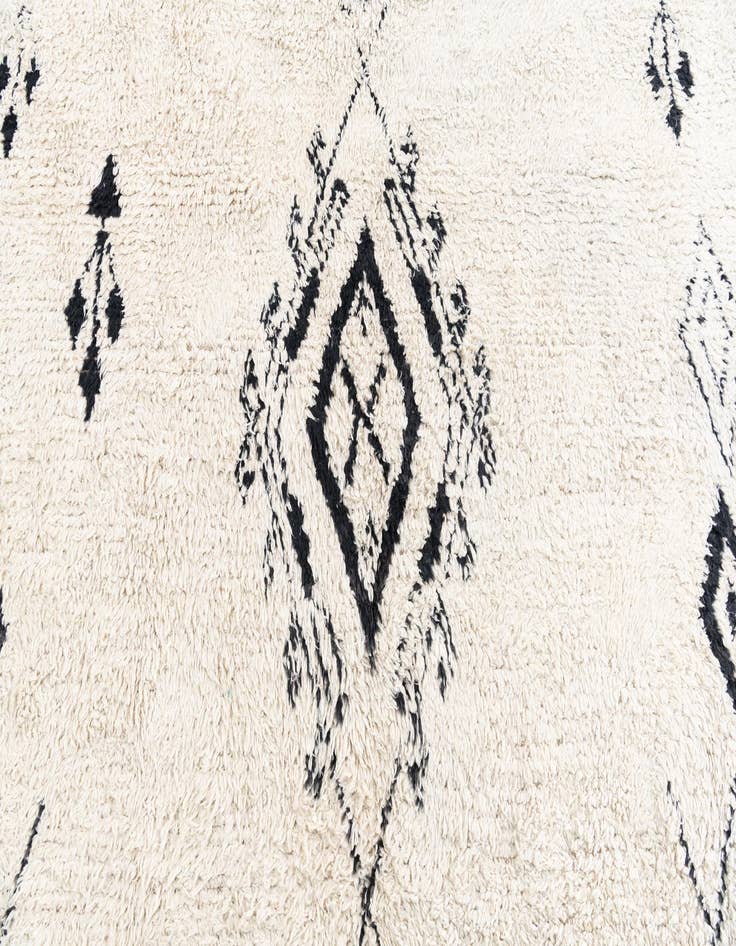 Detail image of 10' x 14' 1  Hand Knotted Moroccan Wool Rug