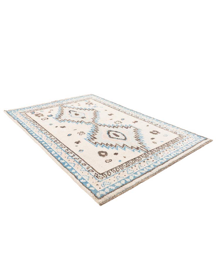 Detail image of 5' x 7' 2  Hand Knotted Moroccan Wool Rug