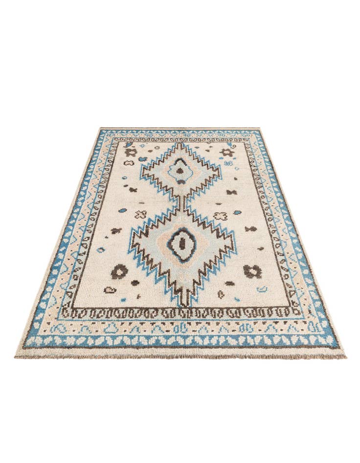 Detail image of 5' x 7' 2  Hand Knotted Moroccan Wool Rug