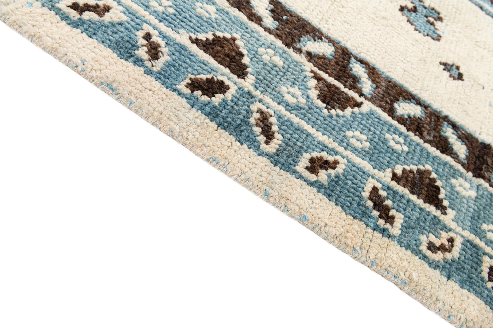 7' 10 x 10' 1 Hand Knotted Moroccan Wool Rug