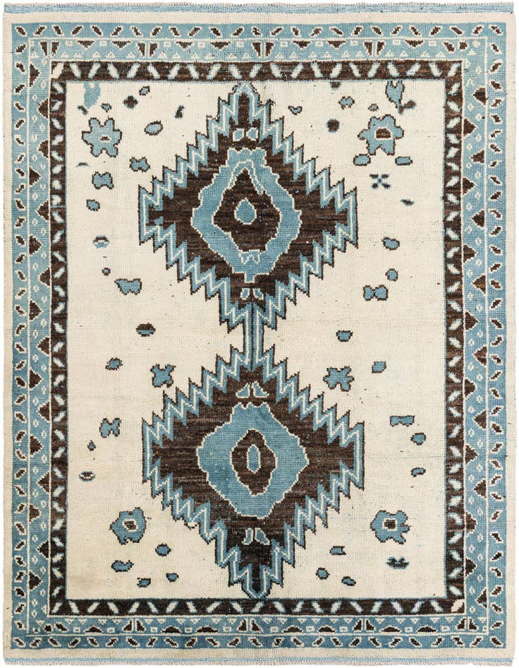 Detail image of 7' 10 x 10' 1 Hand Knotted Moroccan Wool Rug