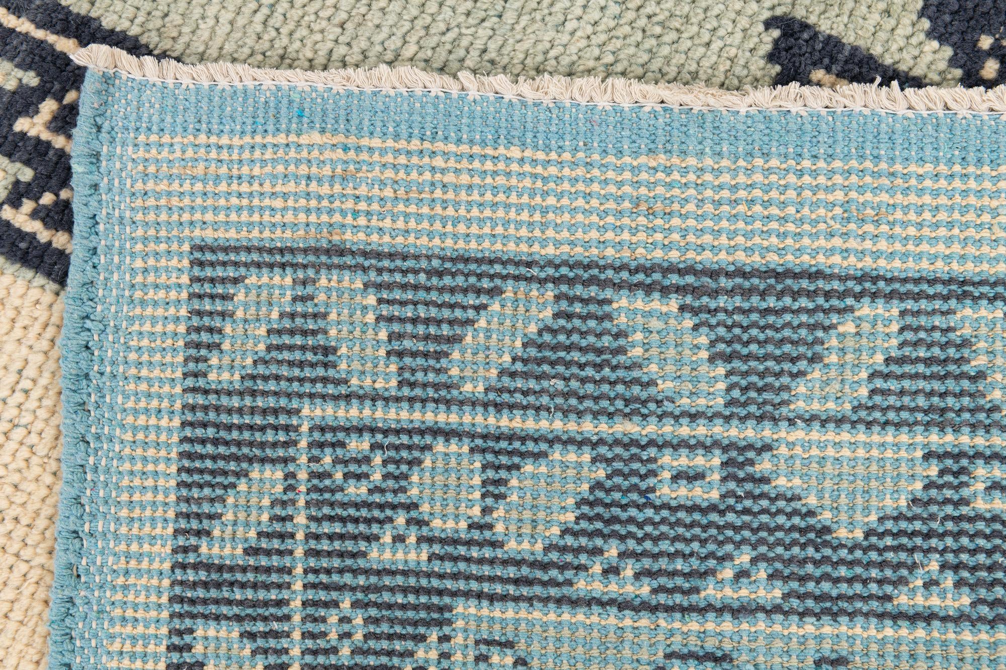 7' 9 x 10' 3 Hand Knotted Moroccan Wool Rug