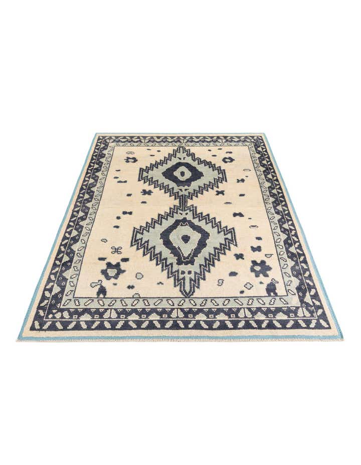 7' 9 x 10' 3 Hand Knotted Moroccan Wool Rug
