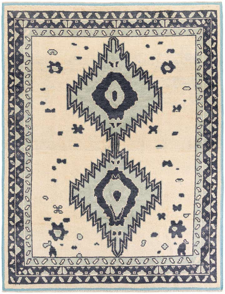 7' 9 x 10' 3 Hand Knotted Moroccan Wool Rug