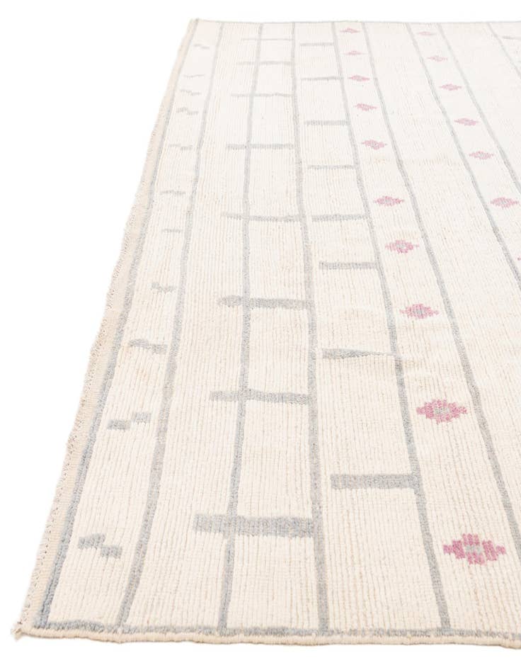 Detail image of 9' 2 x 12' 6 Hand Knotted Moroccan Wool Rug