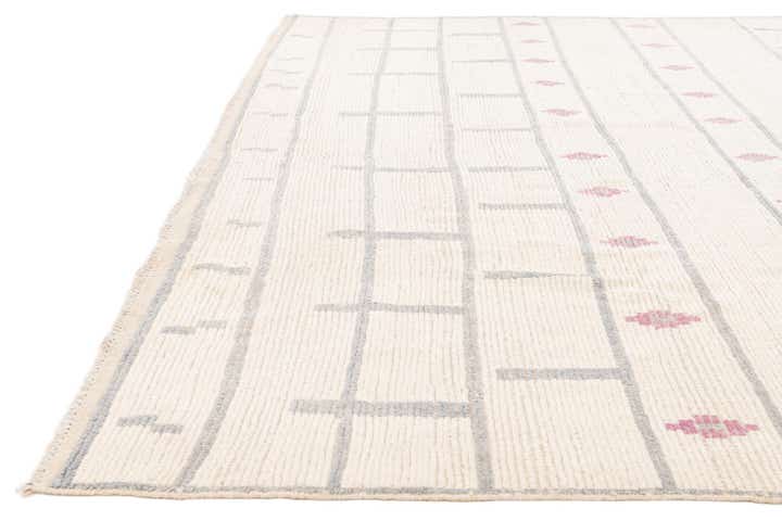 9' 2 x 12' 6 Hand Knotted Moroccan Wool Rug