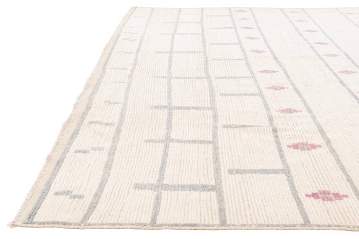 Detail image of 9' 2 x 12' 6 Hand Knotted Moroccan Wool Rug