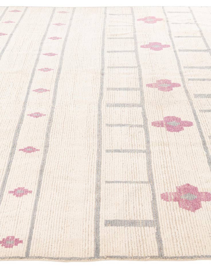 Detail image of 9' 2 x 12' 6  Hand Knotted Moroccan Wool Rug