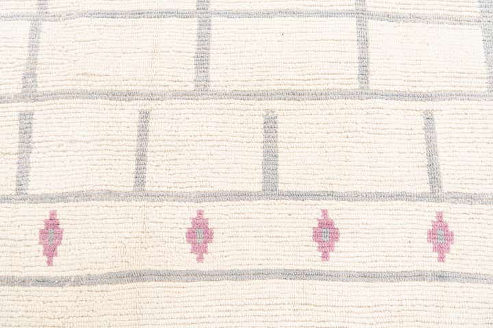 9' 2 x 12' 6 Hand Knotted Moroccan Wool Rug
