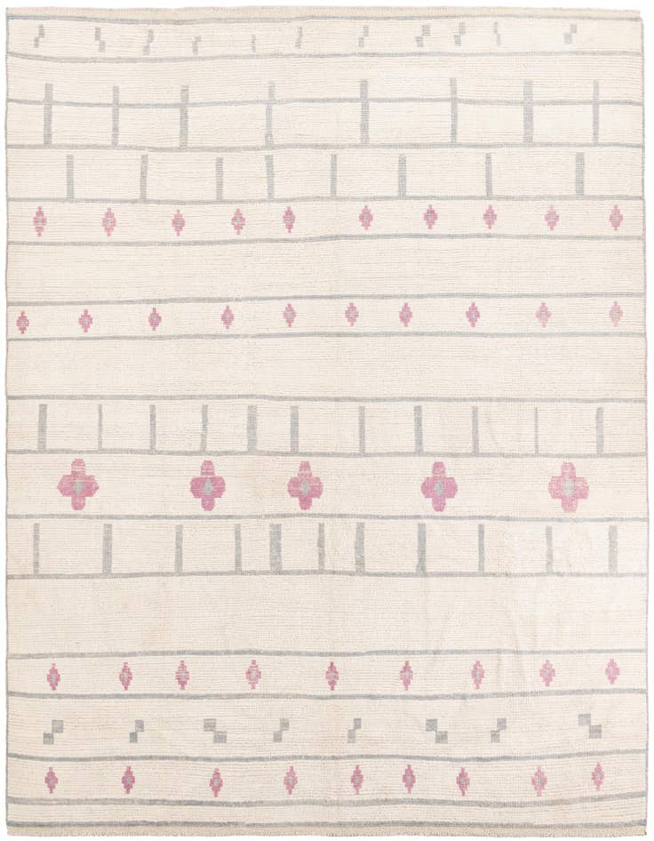 Detail image of 9' 2 x 12' 6 Hand Knotted Moroccan Wool Rug