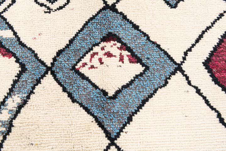 9' x 11' 10 Hand Knotted Moroccan Wool Rug