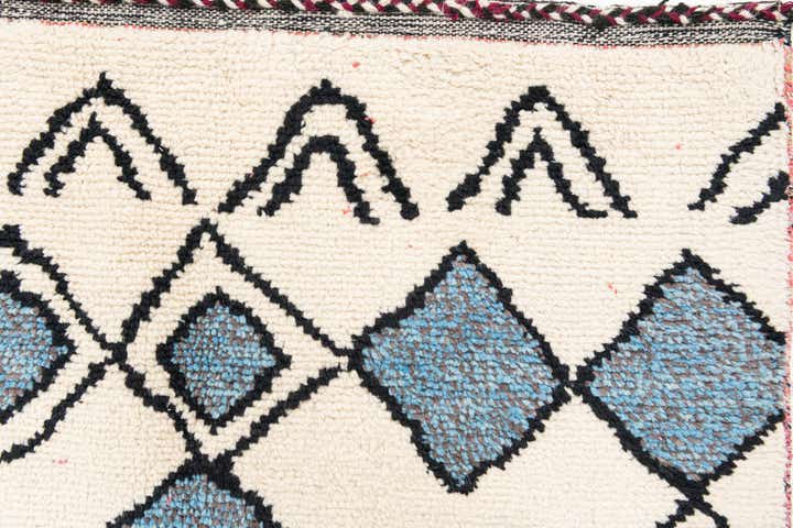 9' x 11' 10 Hand Knotted Moroccan Wool Rug