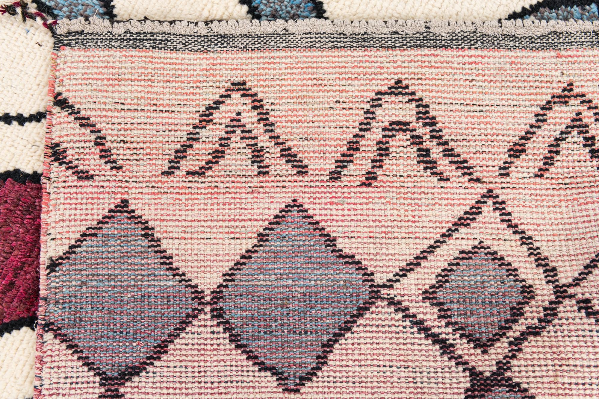 9' x 11' 10 Hand Knotted Moroccan Wool Rug