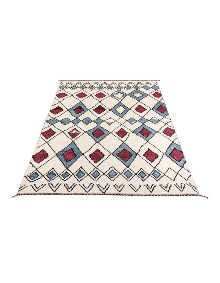 Detail image of 9' x 11' 10 Hand Knotted Moroccan Wool Rug