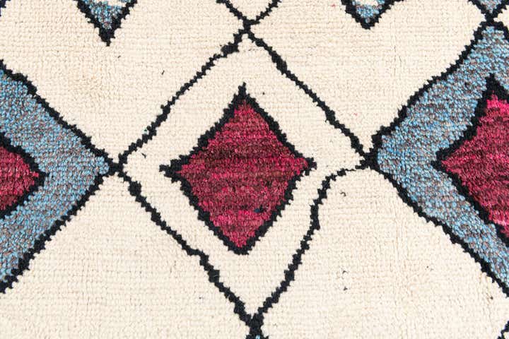 9' x 11' 10 Hand Knotted Moroccan Wool Rug