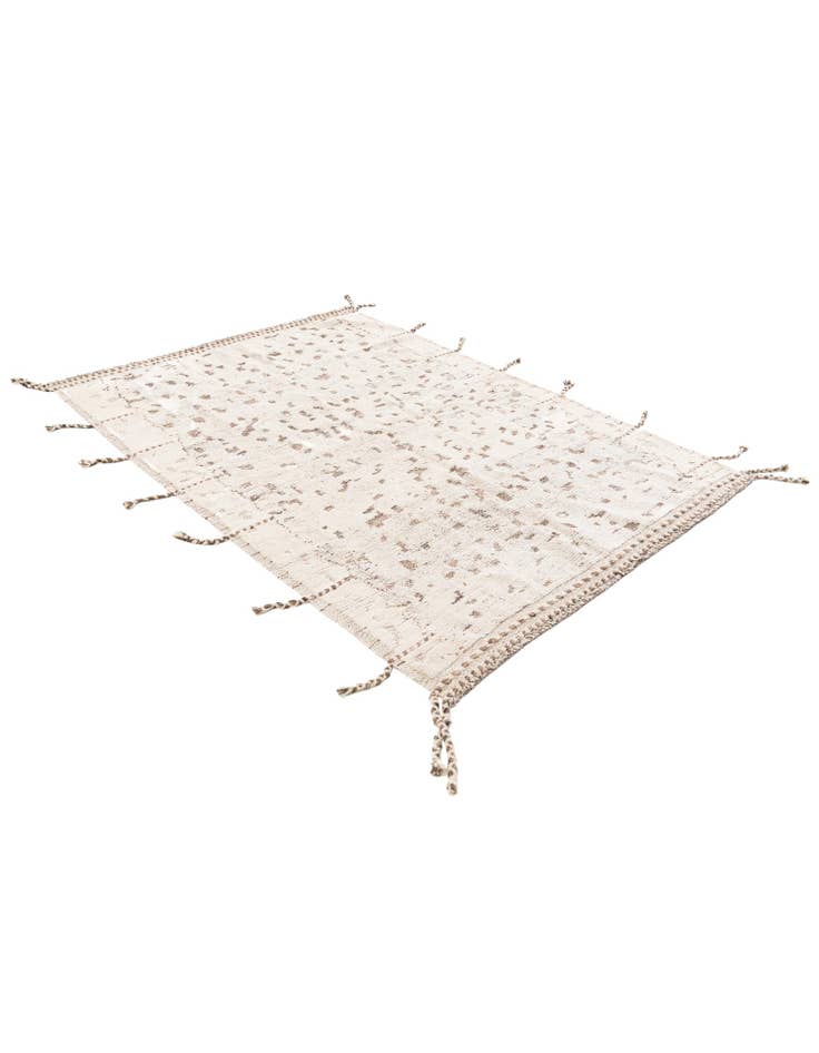 Detail image of 5' 2 x 7' 4 Hand Knotted Moroccan Wool Rug