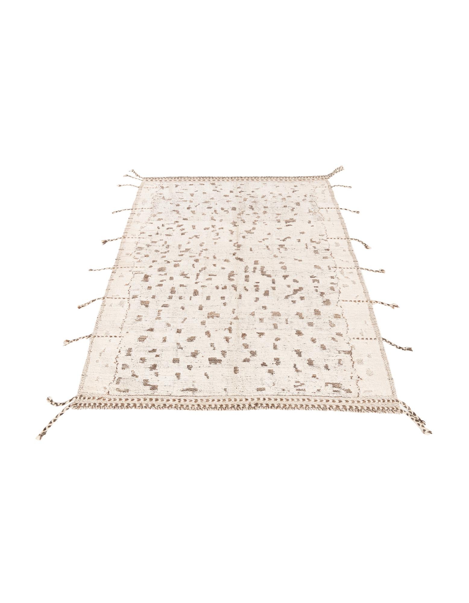 5' 2 x 7' 4 Hand Knotted Moroccan Wool Rug