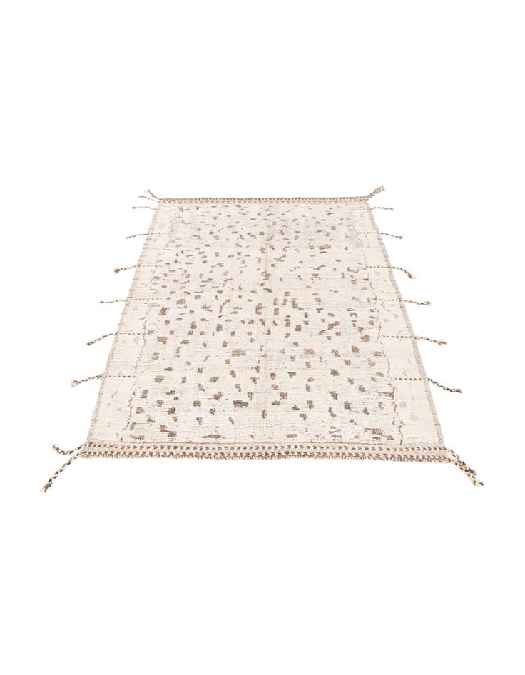 Detail image of 5' 2 x 7' 4 Hand Knotted Moroccan Wool Rug
