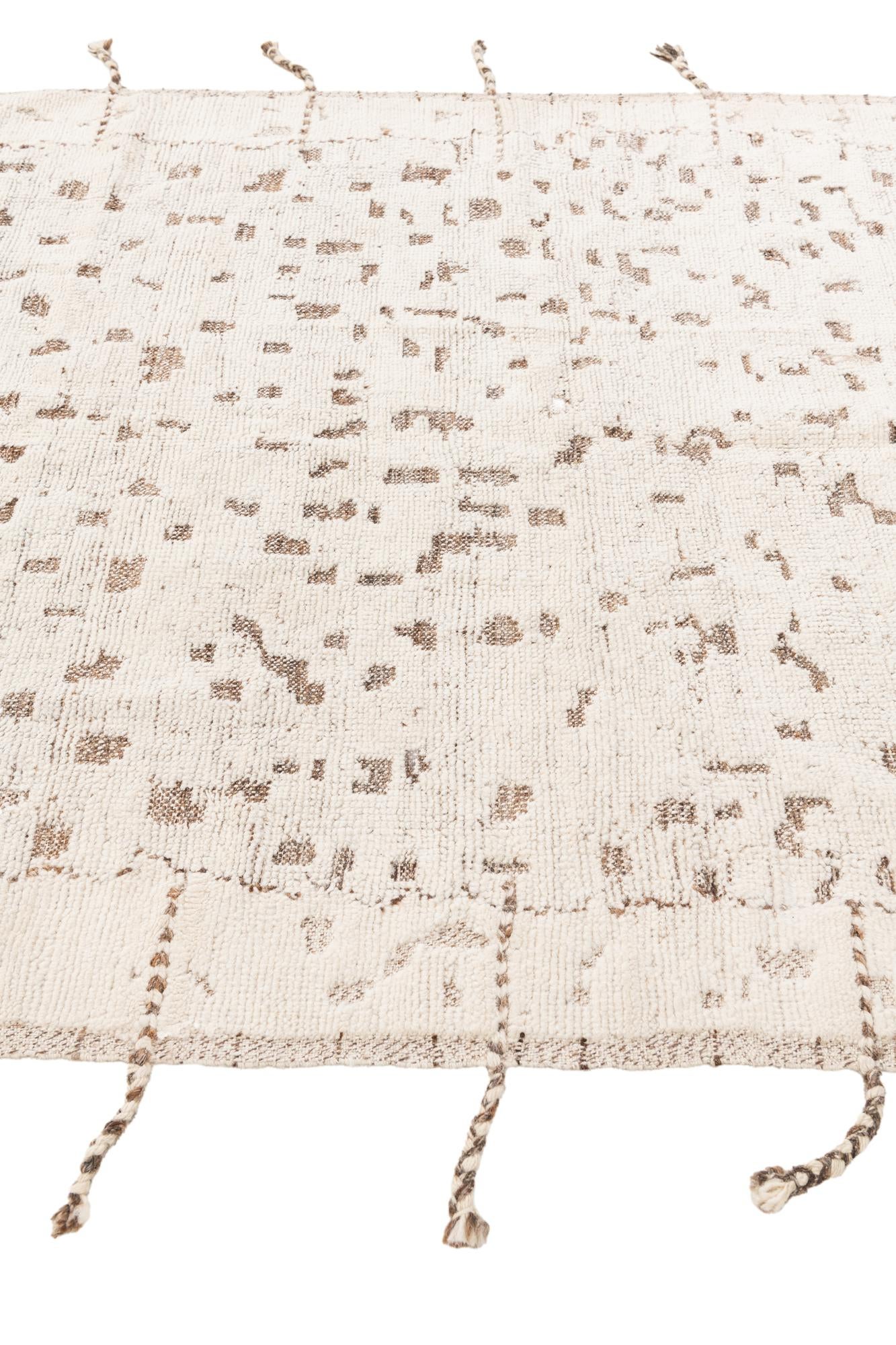5' 2 x 7' 4 Hand Knotted Moroccan Wool Rug