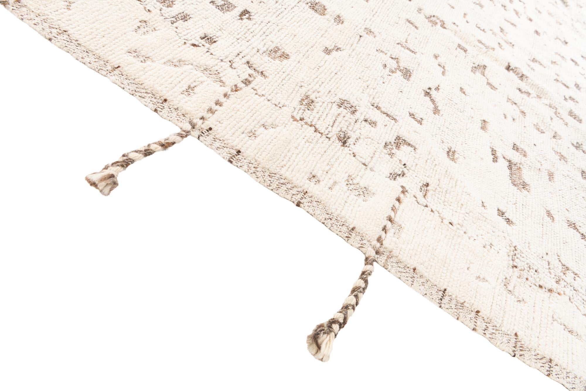 5' 2 x 7' 4 Hand Knotted Moroccan Wool Rug