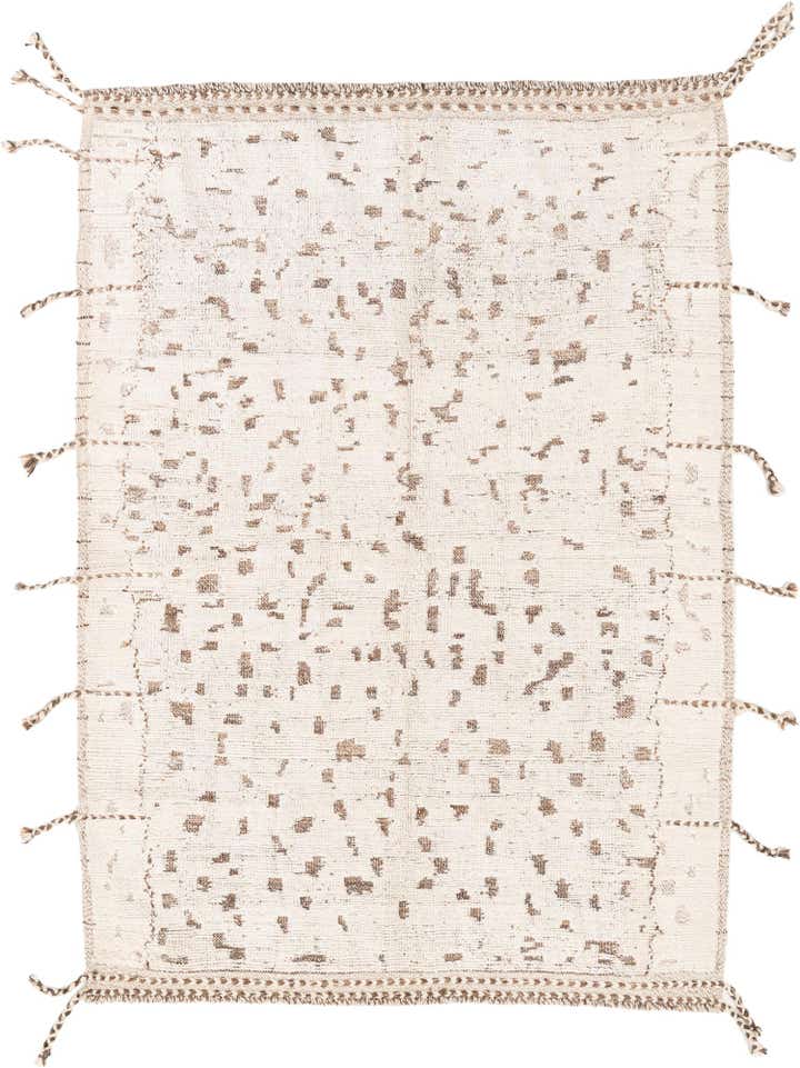 5' 2 x 7' 4 Hand Knotted Moroccan Wool Rug