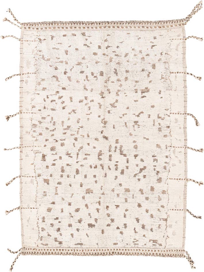Detail image of 5' 2 x 7' 4 Hand Knotted Moroccan Wool Rug