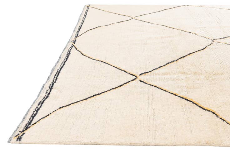 Detail image of 8' x 9' 10 Hand Knotted Moroccan Wool Rug