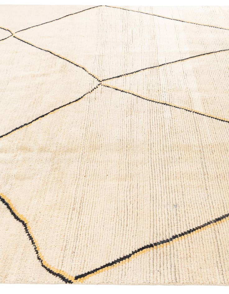 Detail image of 8' x 9' 10  Hand Knotted Moroccan Wool Rug