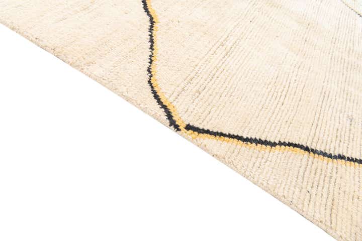 8' x 9' 10 Hand Knotted Moroccan Wool Rug