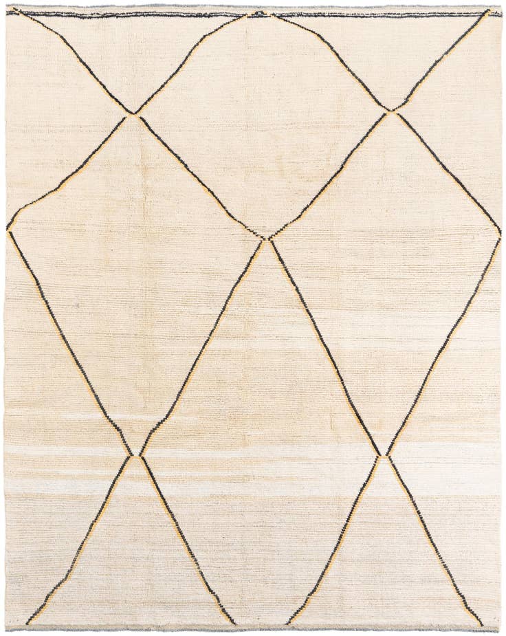 Detail image of 8' x 9' 10 Hand Knotted Moroccan Wool Rug
