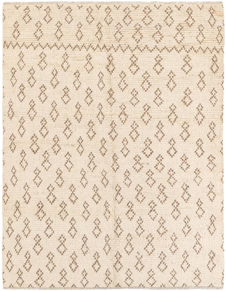 Detail image of 5' x 7' 8 Hand Knotted Moroccan Wool Rug