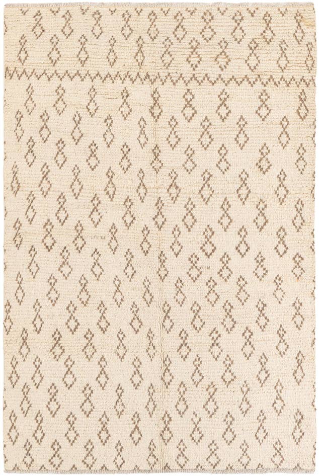 Detail image of 5' x 7' 8 Hand Knotted Moroccan Wool Rug