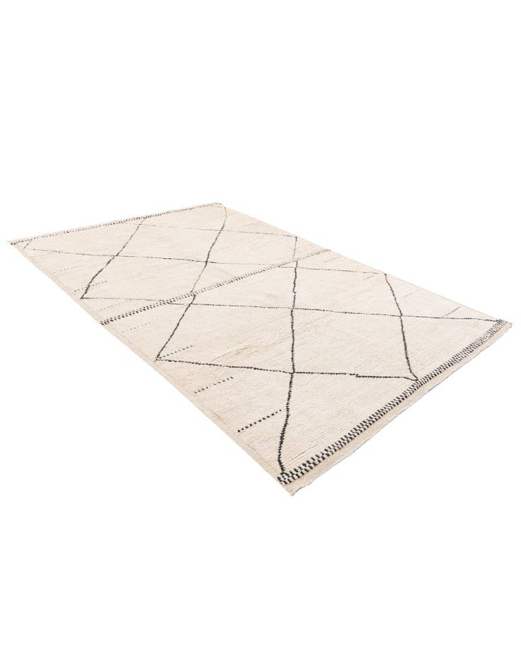 Detail image of 6' 3 x 9' 5  Hand Knotted Moroccan Wool Rug