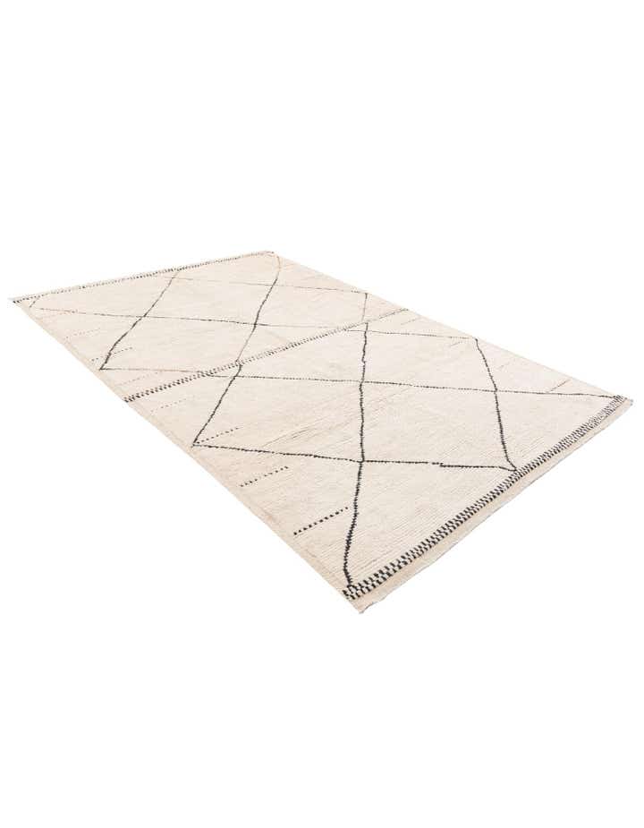 6' 3 x 9' 5 Hand Knotted Moroccan Wool Rug