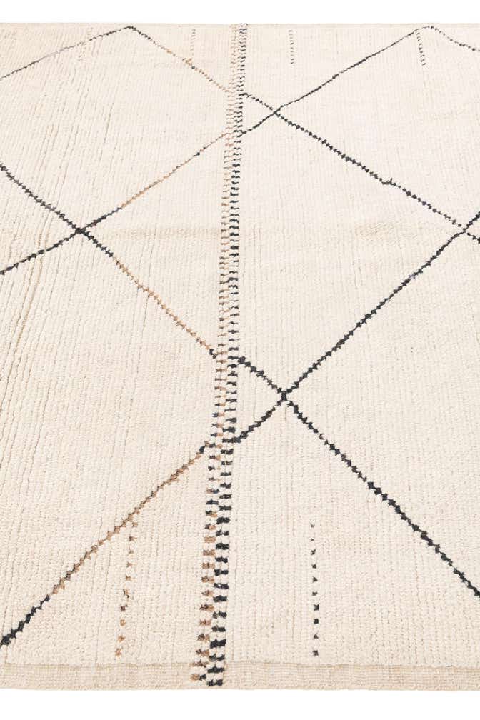 6' 3 x 9' 5 Hand Knotted Moroccan Wool Rug