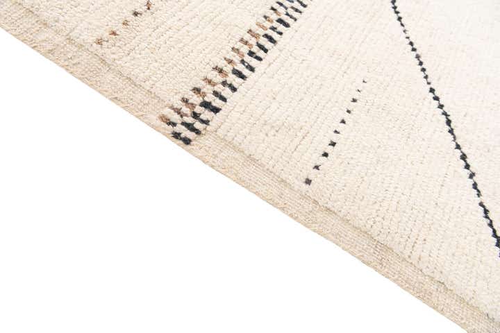 6' 3 x 9' 5 Hand Knotted Moroccan Wool Rug