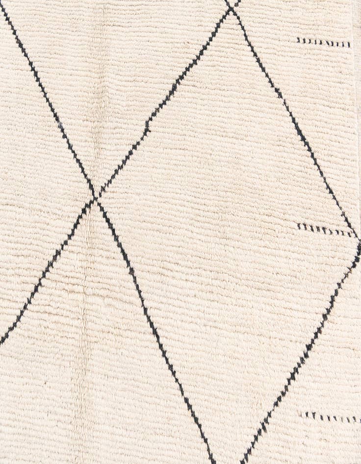 Detail image of 6' 3 x 9' 5  Hand Knotted Moroccan Wool Rug