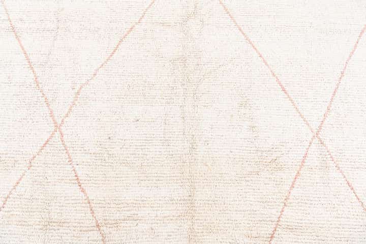 6' 10 x 8' 9 Hand Knotted Moroccan Wool Rug