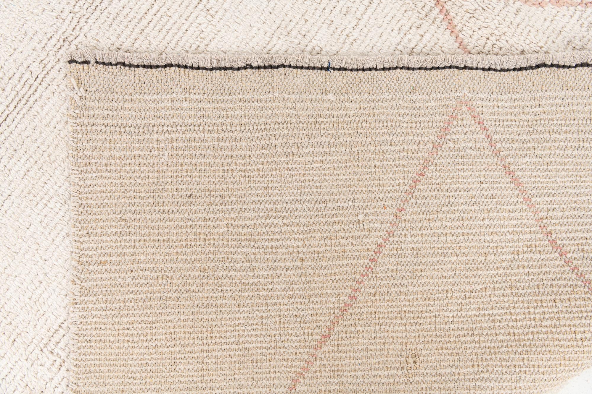 6' 10 x 8' 9 Hand Knotted Moroccan Wool Rug
