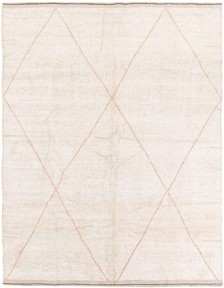 6' 10 x 8' 9 Hand Knotted Moroccan Wool Rug