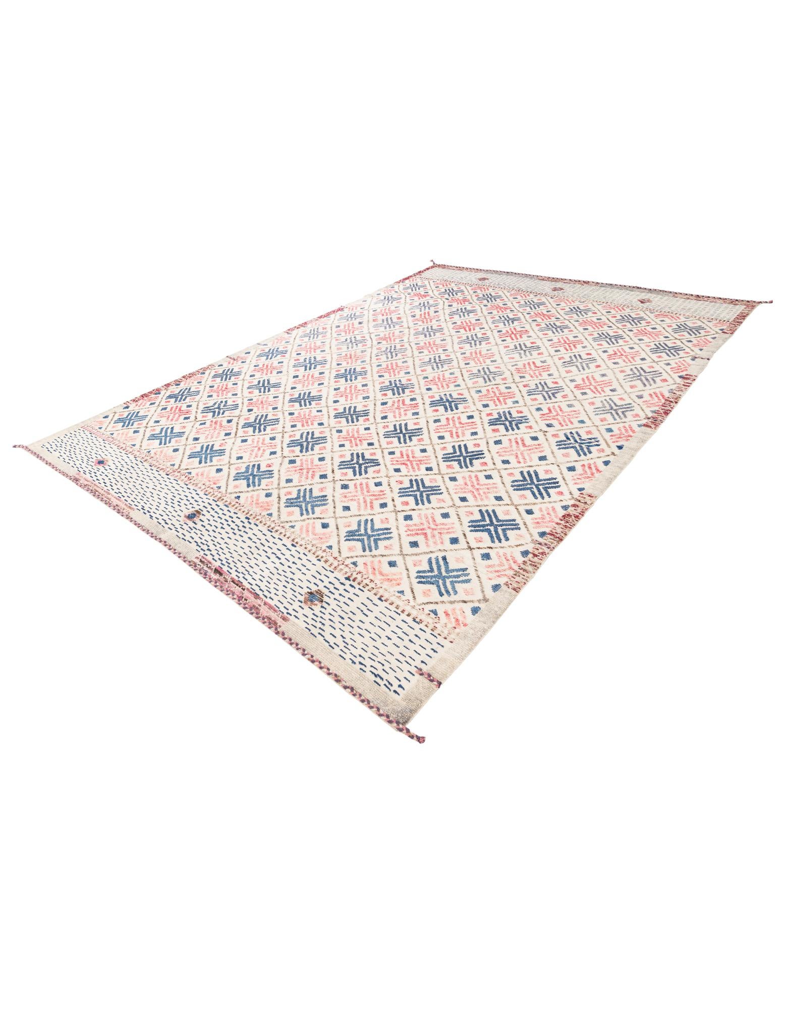 8' 9 x 12' 1 Hand Knotted Moroccan Wool Rug