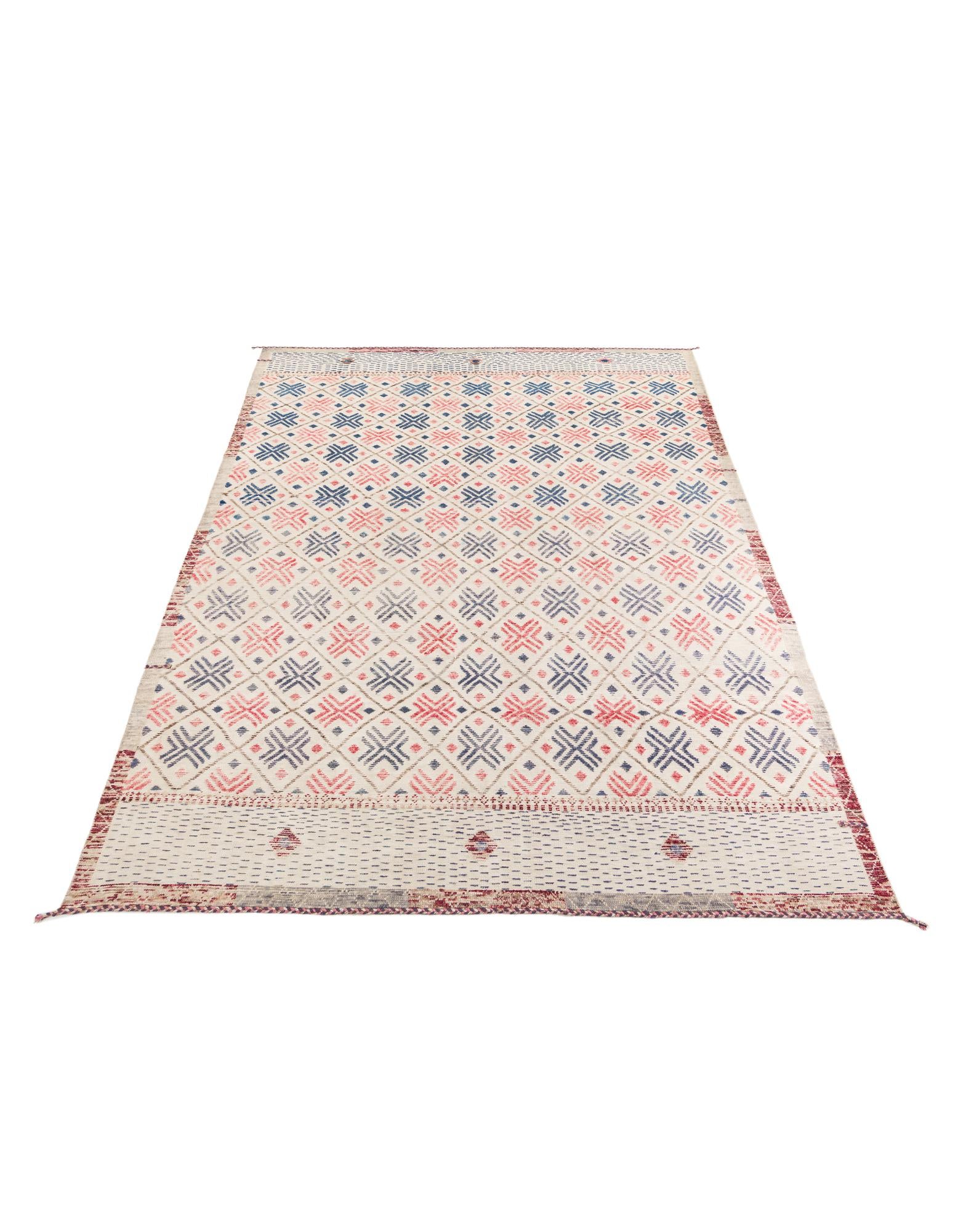 8' 9 x 12' 1 Hand Knotted Moroccan Wool Rug