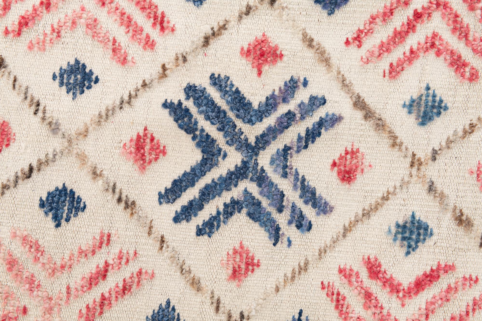 8' 9 x 12' 1 Hand Knotted Moroccan Wool Rug