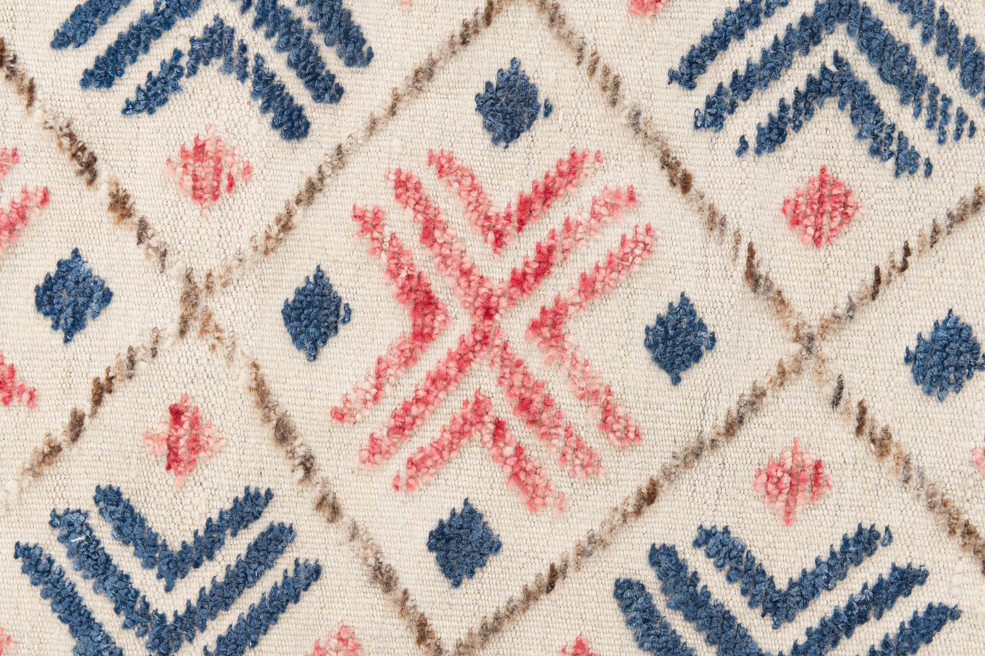 8' 9 x 12' 1 Hand Knotted Moroccan Wool Rug