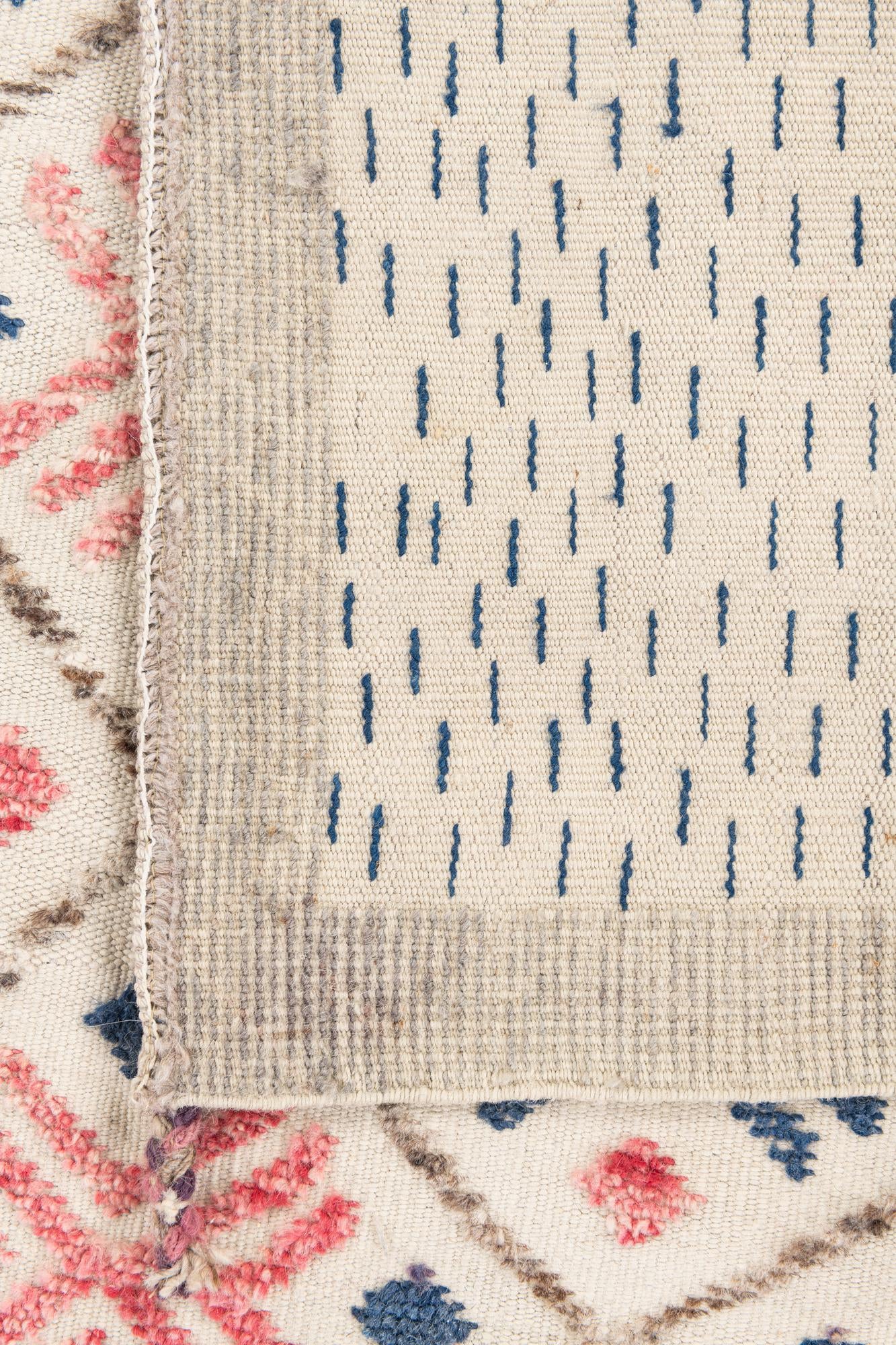 8' 9 x 12' 1 Hand Knotted Moroccan Wool Rug