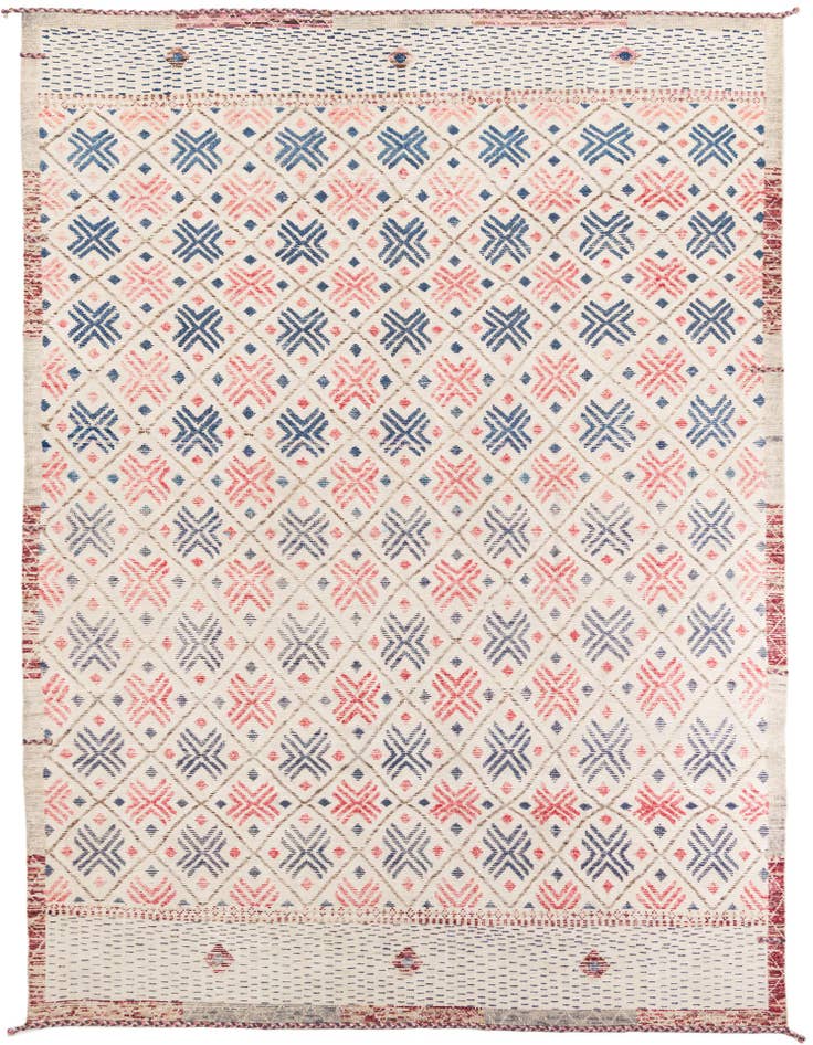 Detail image of 8' 9 x 12' 1 Hand Knotted Moroccan Wool Rug