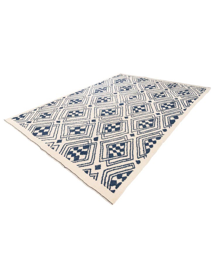 Detail image of 9' x 12' 2 Hand Knotted Moroccan Wool Rug